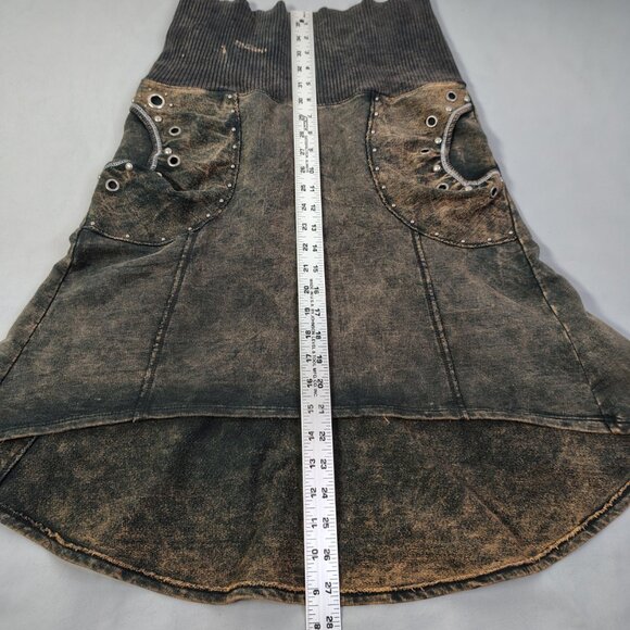 Skinny Minnie Y2K Vintage Womens Detail Skirt Size Medium Steampunk Made in USA - Picture 5 of 10